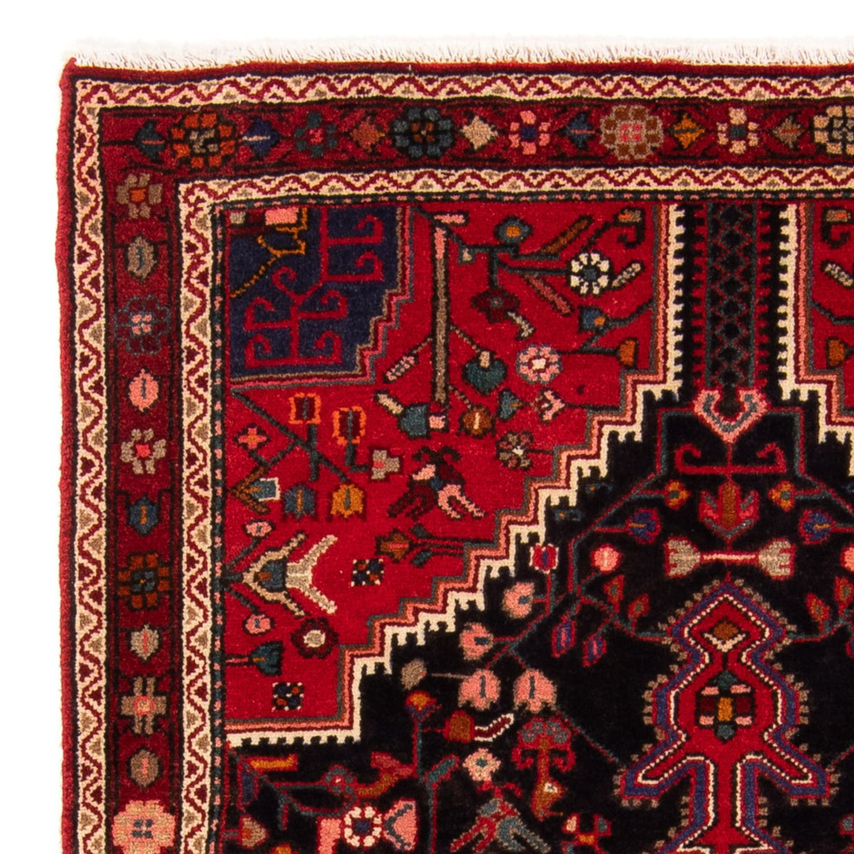 Persisk tæppe - Nomadisk - 187 x 115 cm - mørkeblå