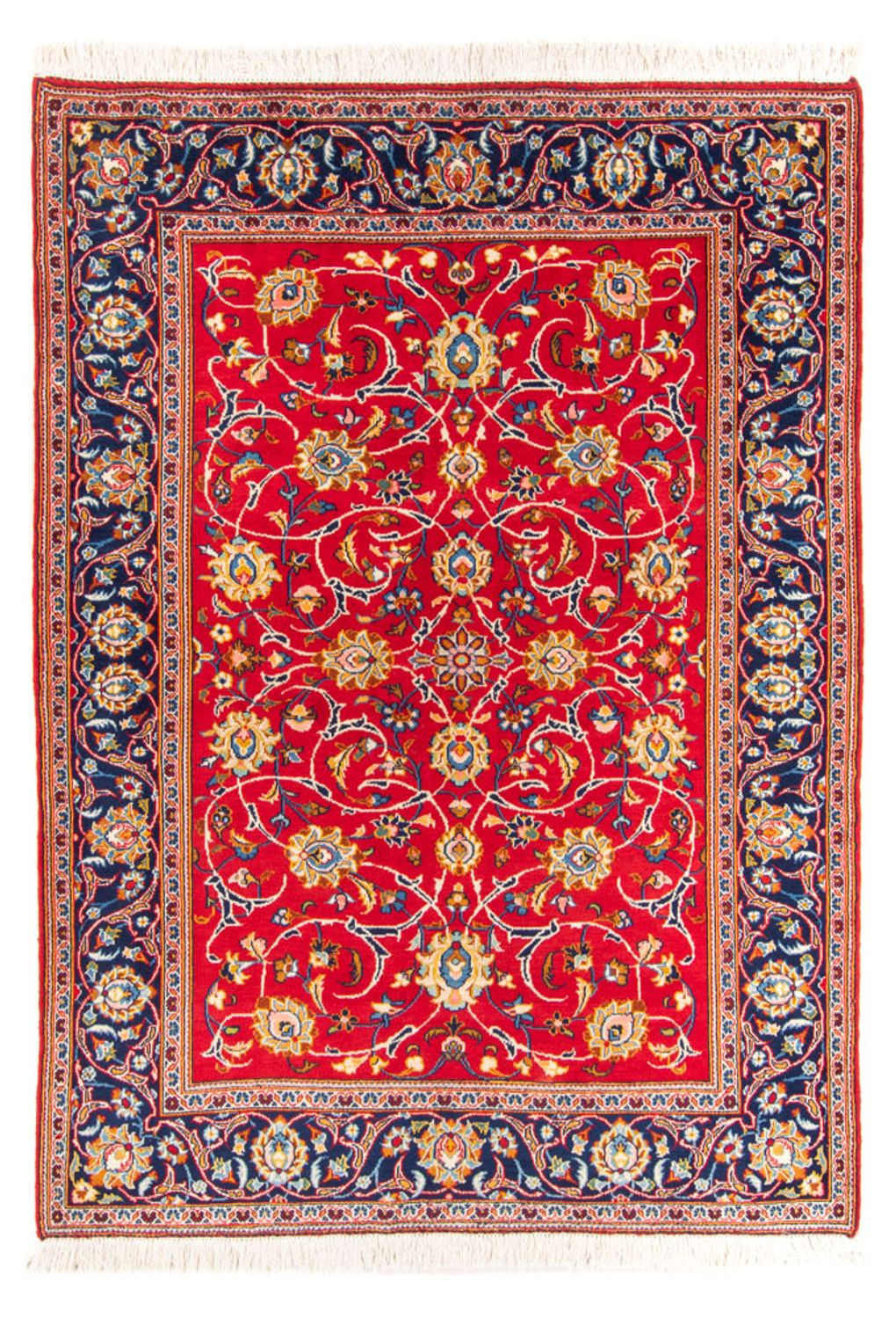 Persisk tæppe - Keshan - 224 x 161 cm - rød