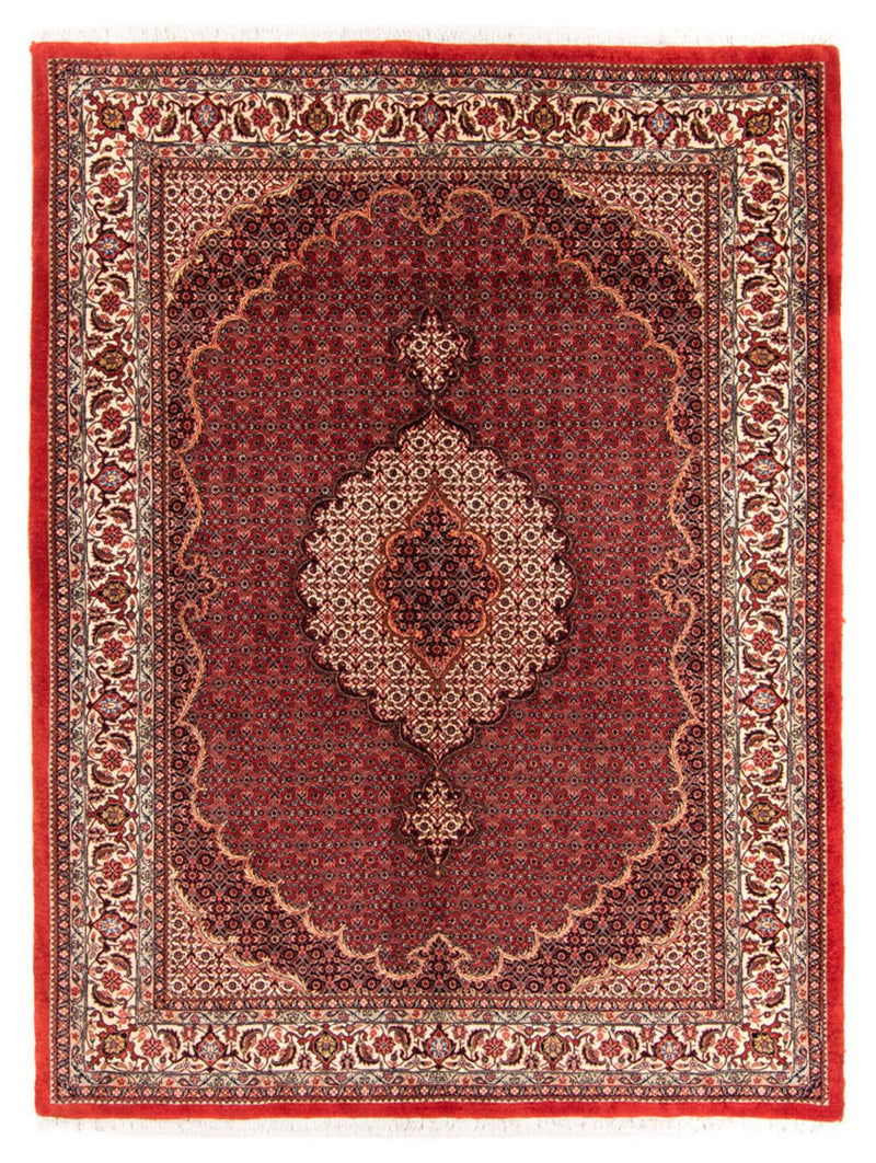 Persisk tæppe - Bijar - Royal - 209 x 153 cm - rød