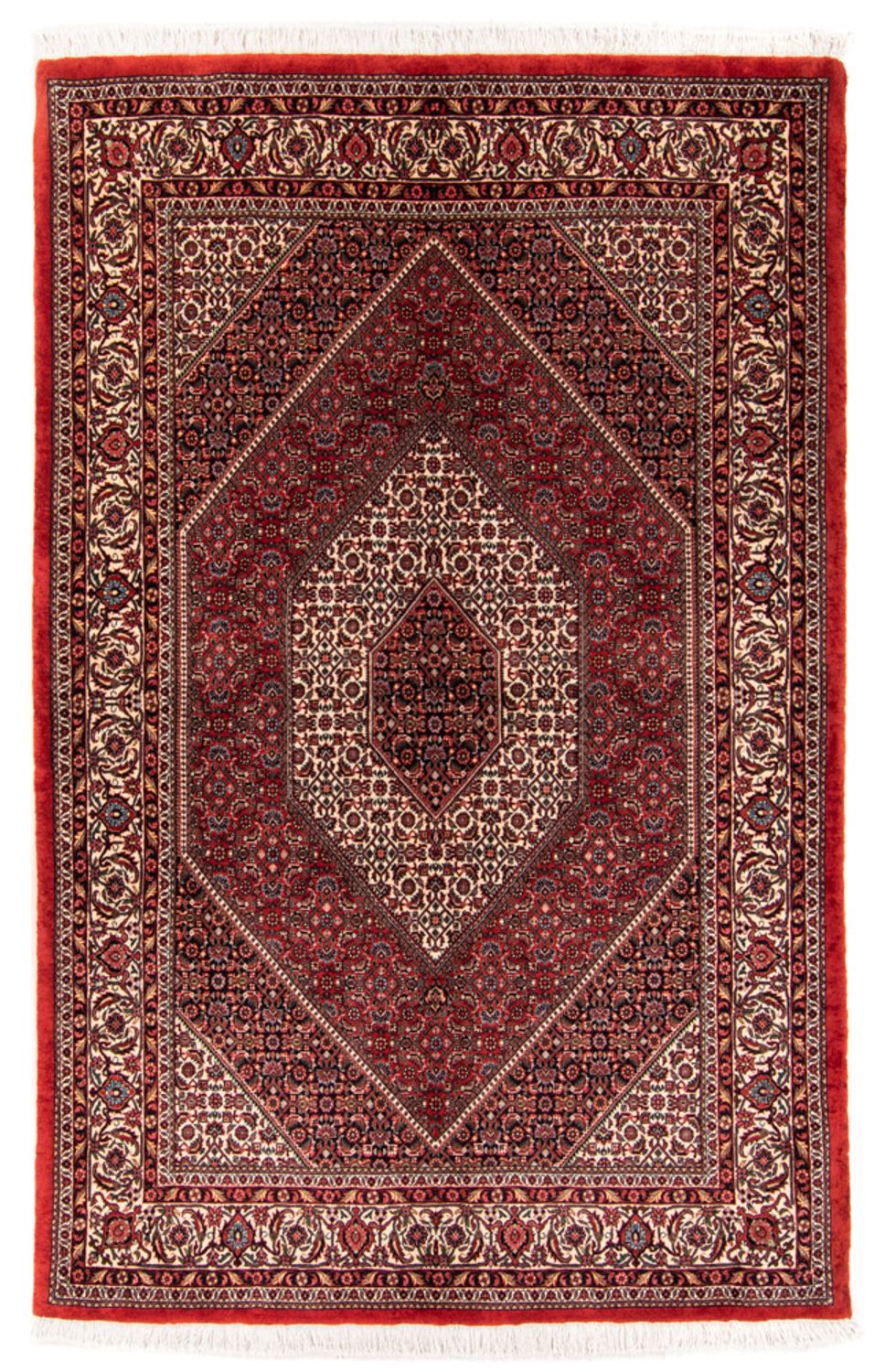 Persisk tæppe - Bijar - Royal - 224 x 144 cm - rød