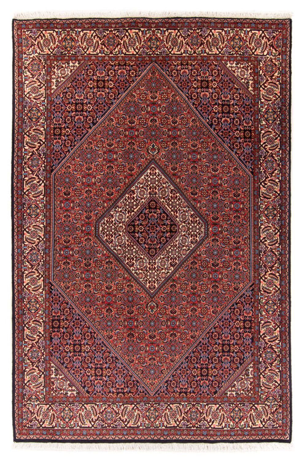 Persisk tæppe - Bijar - Royal - 214 x 160 cm - rød