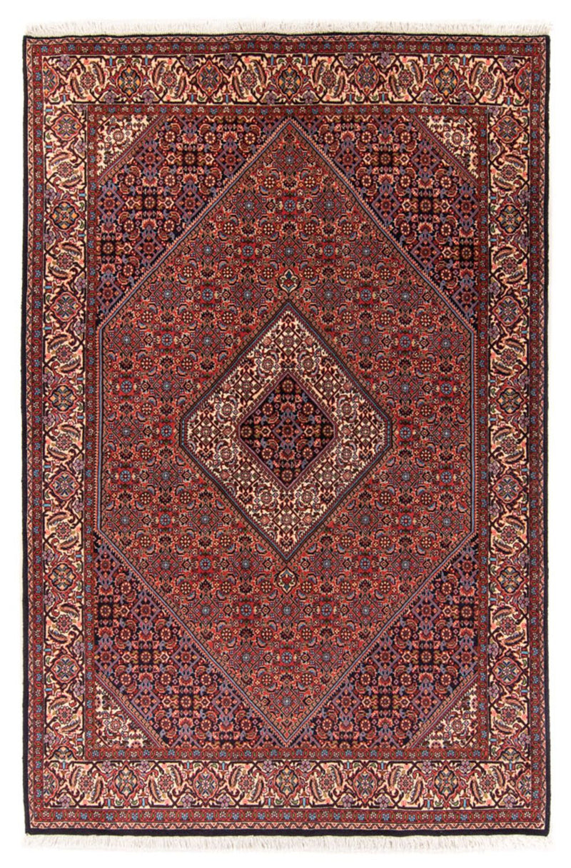 Persisk tæppe - Bijar - Royal - 214 x 160 cm - rød