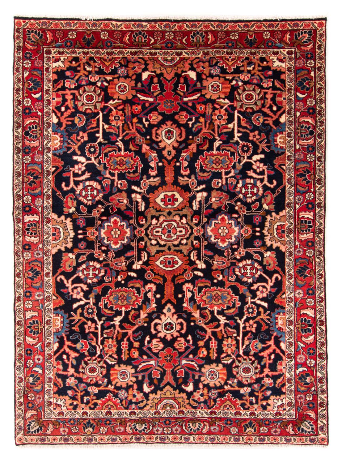 Persisk tæppe - Nomadisk - 220 x 157 cm - mørkeblå