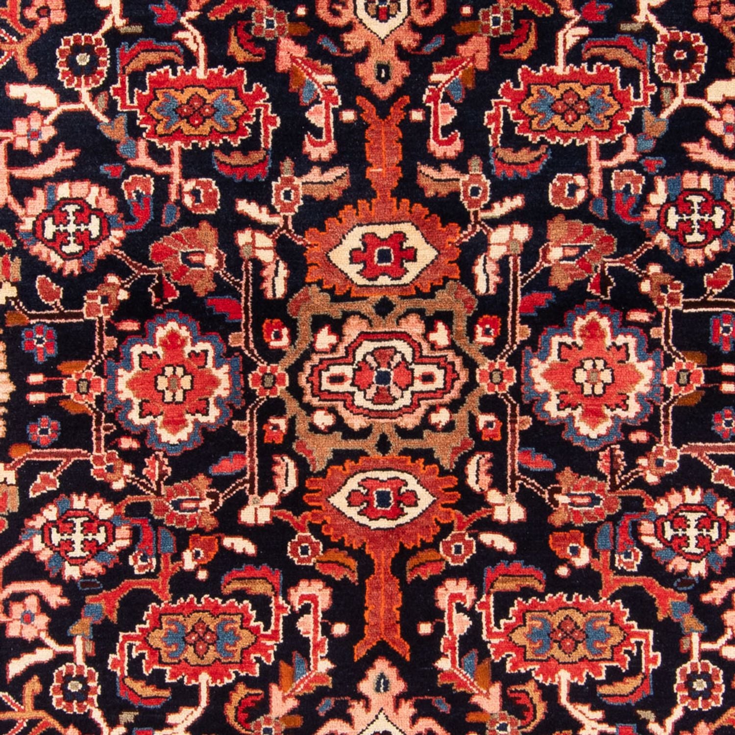 Persisk tæppe - Nomadisk - 220 x 157 cm - mørkeblå