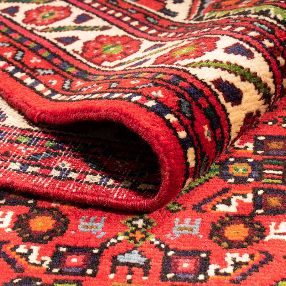 Persisk tæppe - Nomadisk - 204 x 155 cm - rød