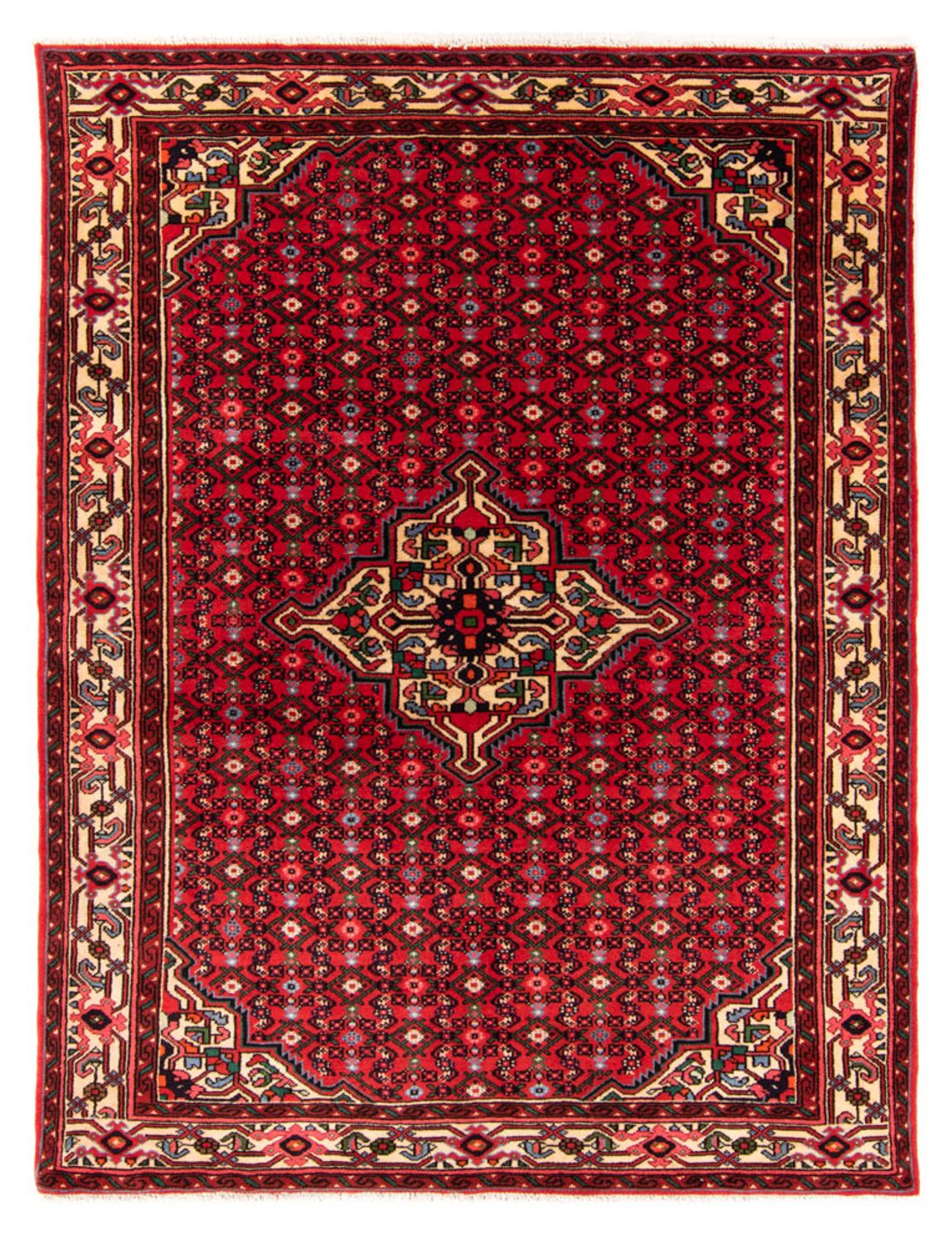 Persisk tæppe - Nomadisk - 207 x 154 cm - rød