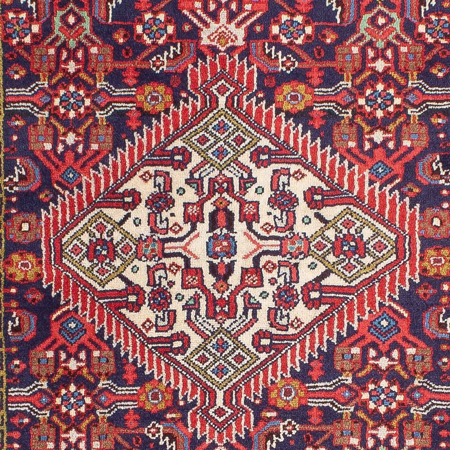 Persisk tæppe - Nomadisk - 125 x 80 cm - mørkeblå