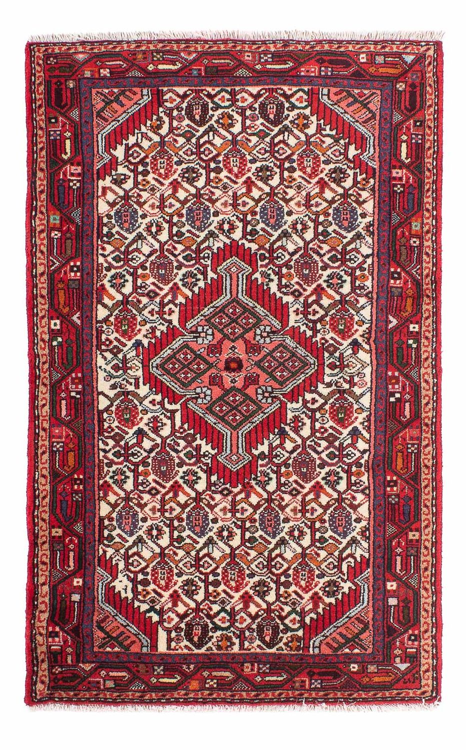 Persisk tæppe - Nomadisk - 120 x 79 cm - beige