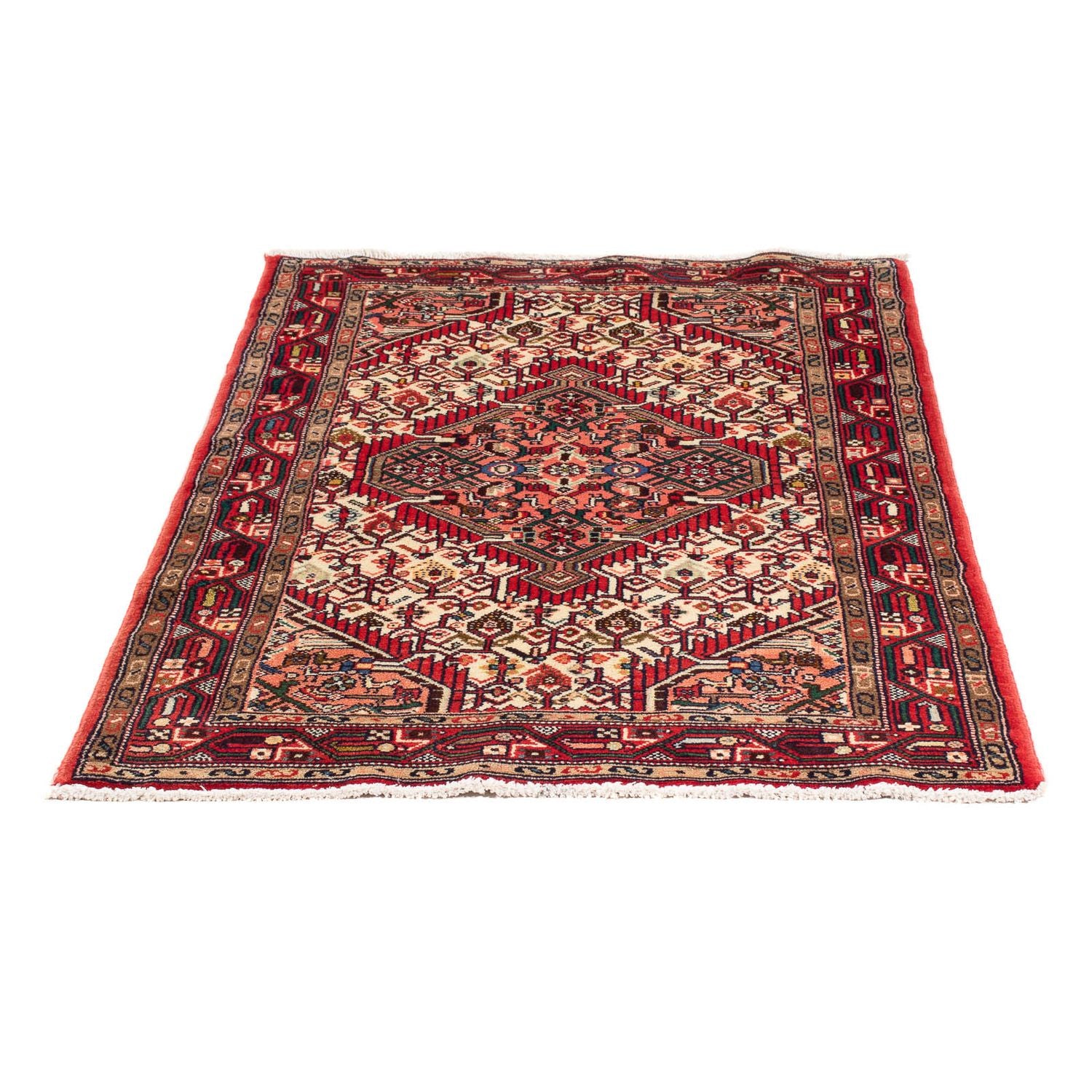 Persisk tæppe - Nomadisk - 128 x 81 cm - beige
