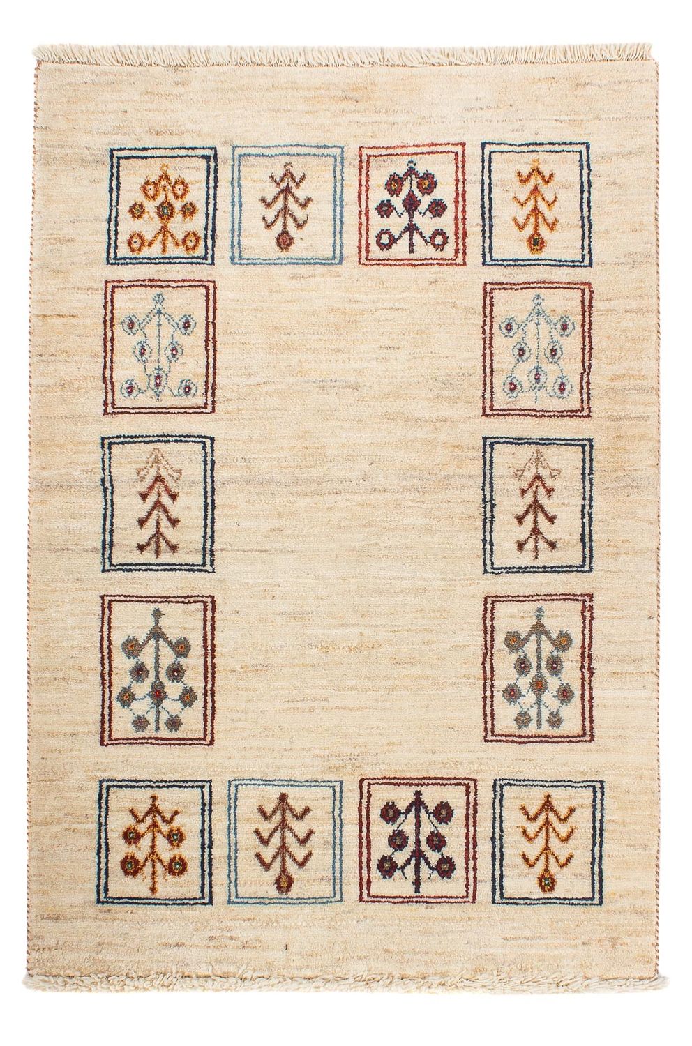 Gabbeh Tæppe - Loribaft Persisk - 120 x 78 cm - flerfarvet
