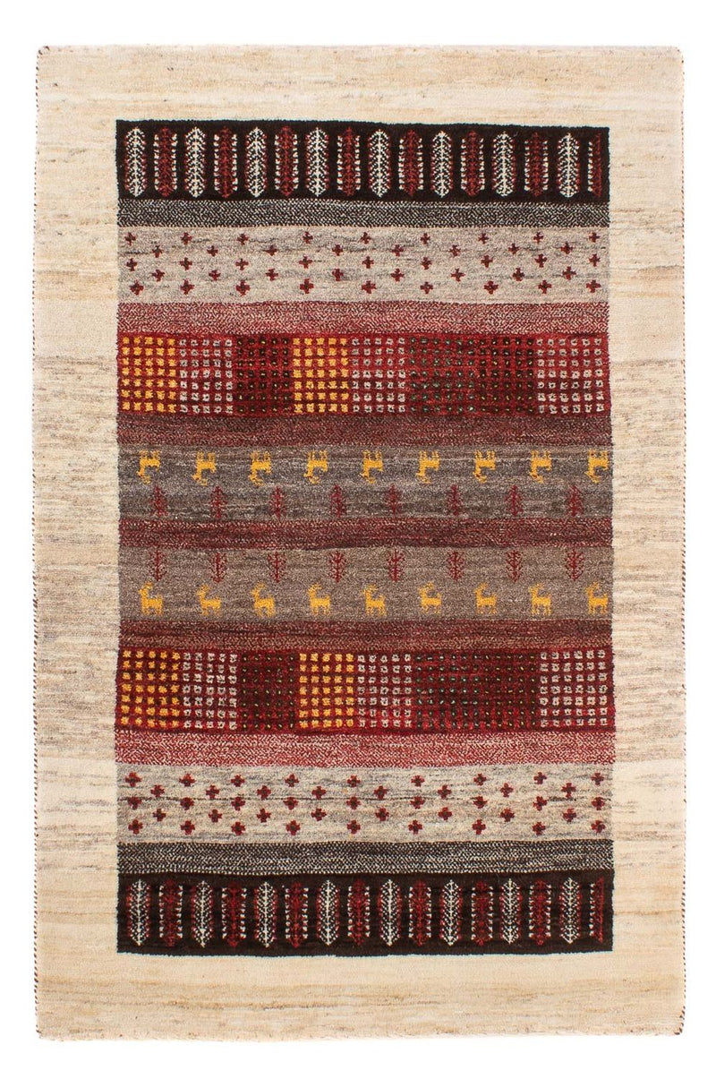 Gabbeh Tæppe - Loribaft Persisk - 128 x 84 cm - flerfarvet