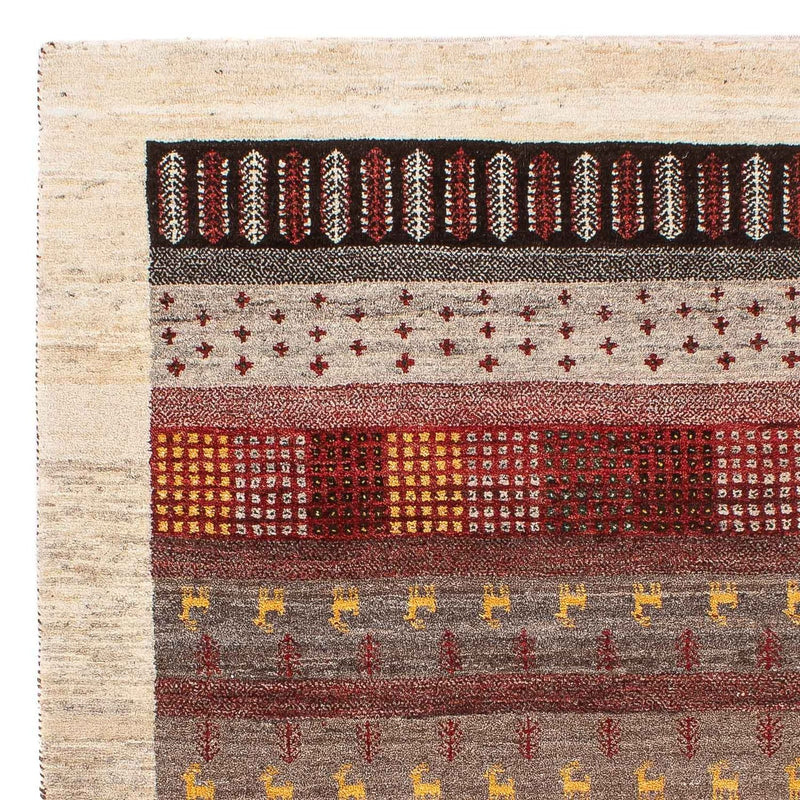 Gabbeh Tæppe - Loribaft Persisk - 128 x 84 cm - flerfarvet