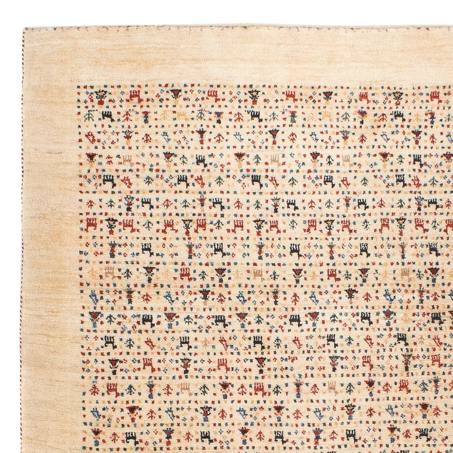 Gabbeh Tæppe - Loribaft Persisk - 120 x 87 cm - flerfarvet
