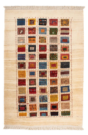 Gabbeh Tæppe - Loribaft Persisk - 128 x 86 cm - flerfarvet