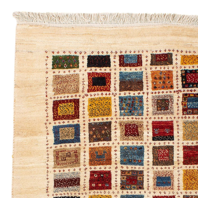 Gabbeh Tæppe - Loribaft Persisk - 128 x 86 cm - flerfarvet