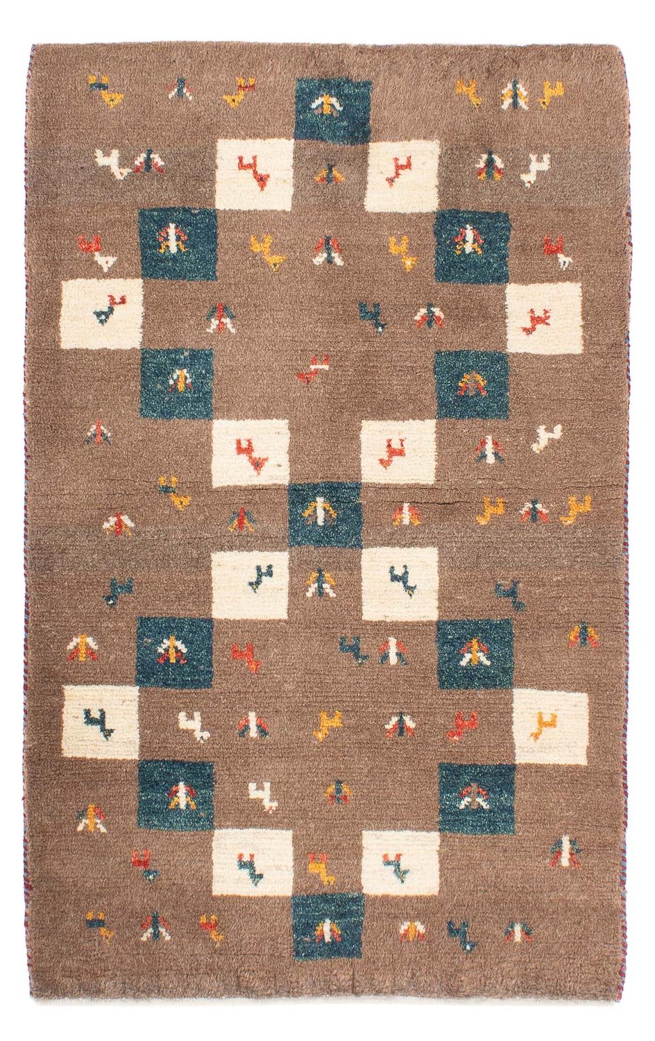 Gabbeh-tæppe - Persisk - 139 x 82 cm - brun