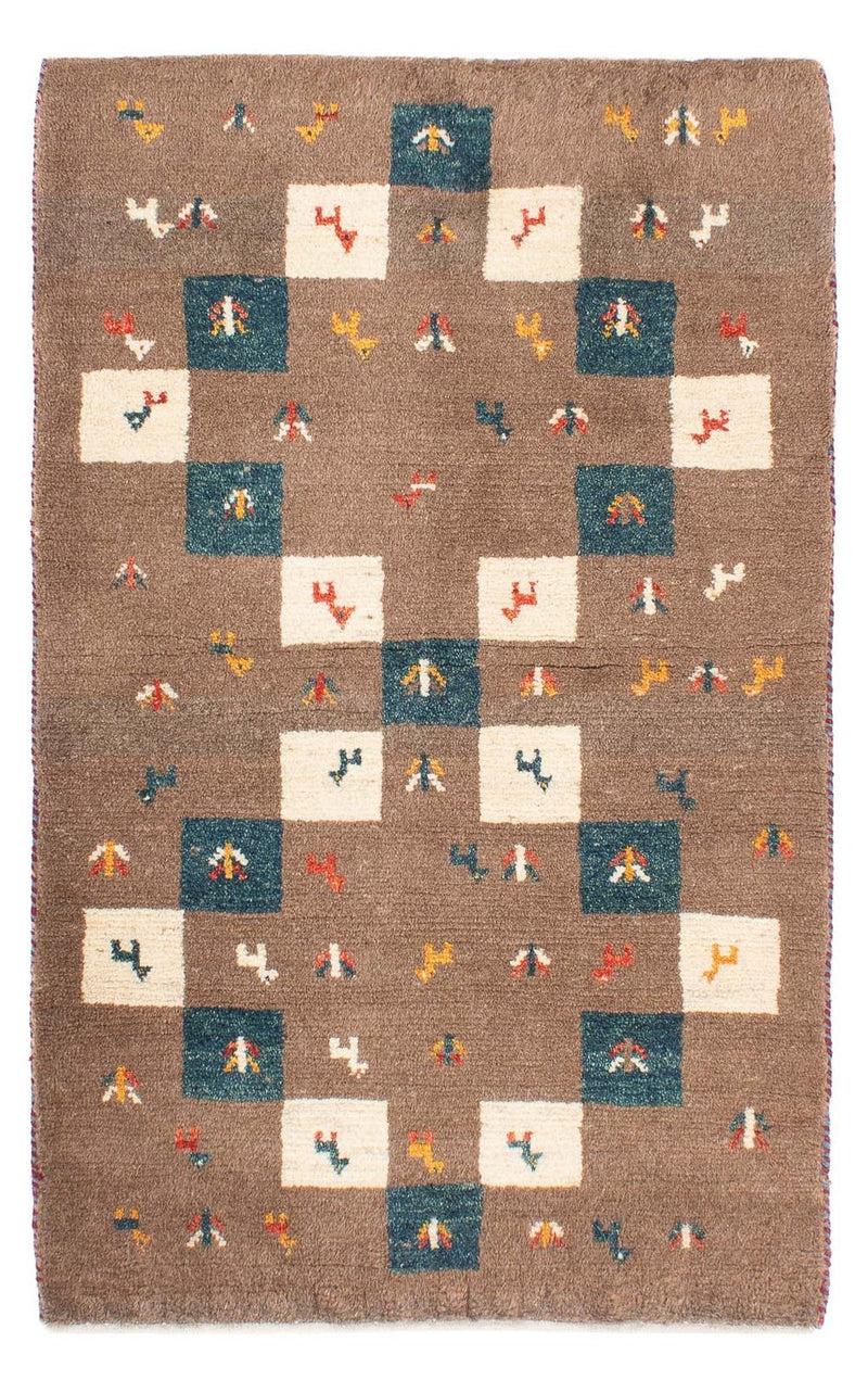 Gabbeh-tæppe - Persisk - 139 x 82 cm - brun
