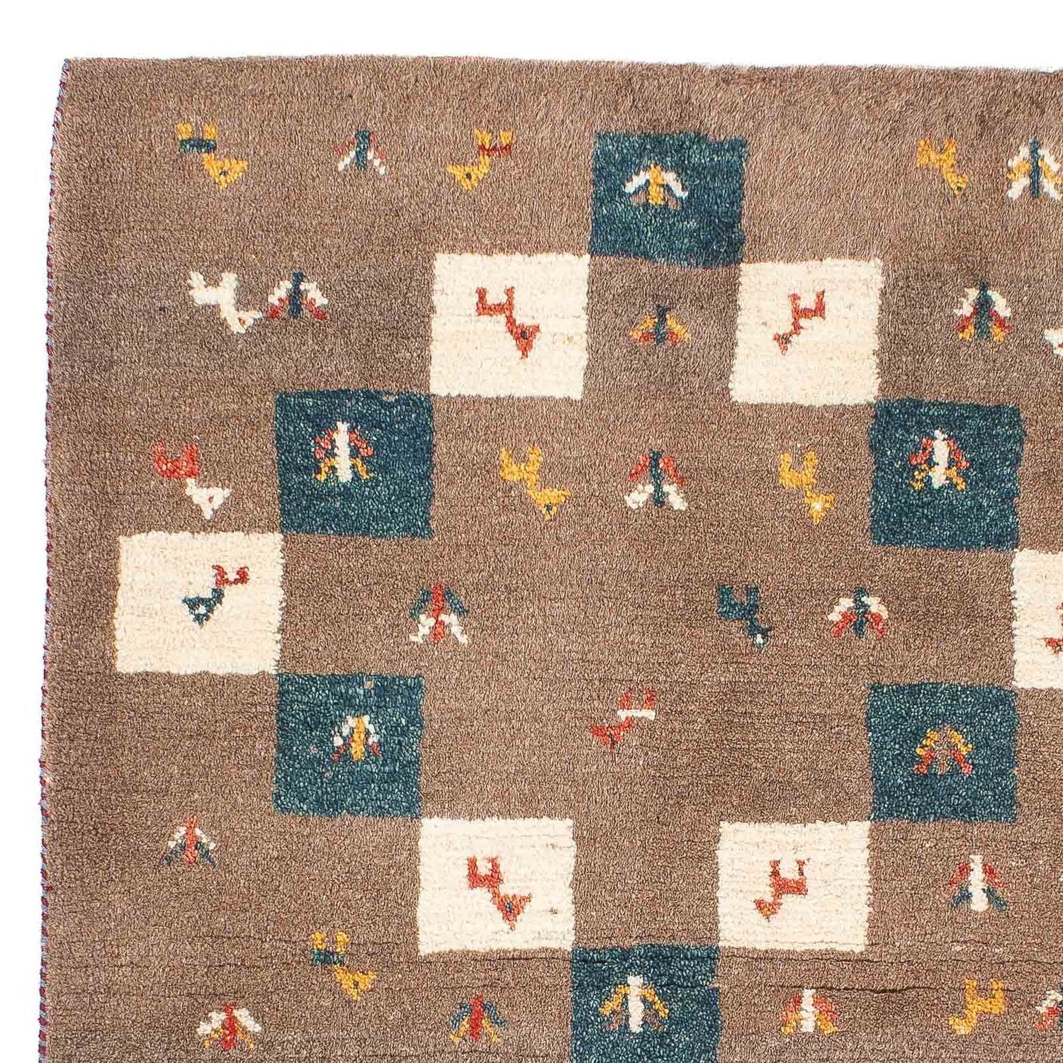 Gabbeh-tæppe - Persisk - 139 x 82 cm - brun