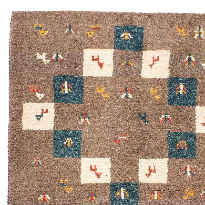 Gabbeh-tæppe - Persisk - 139 x 82 cm - brun