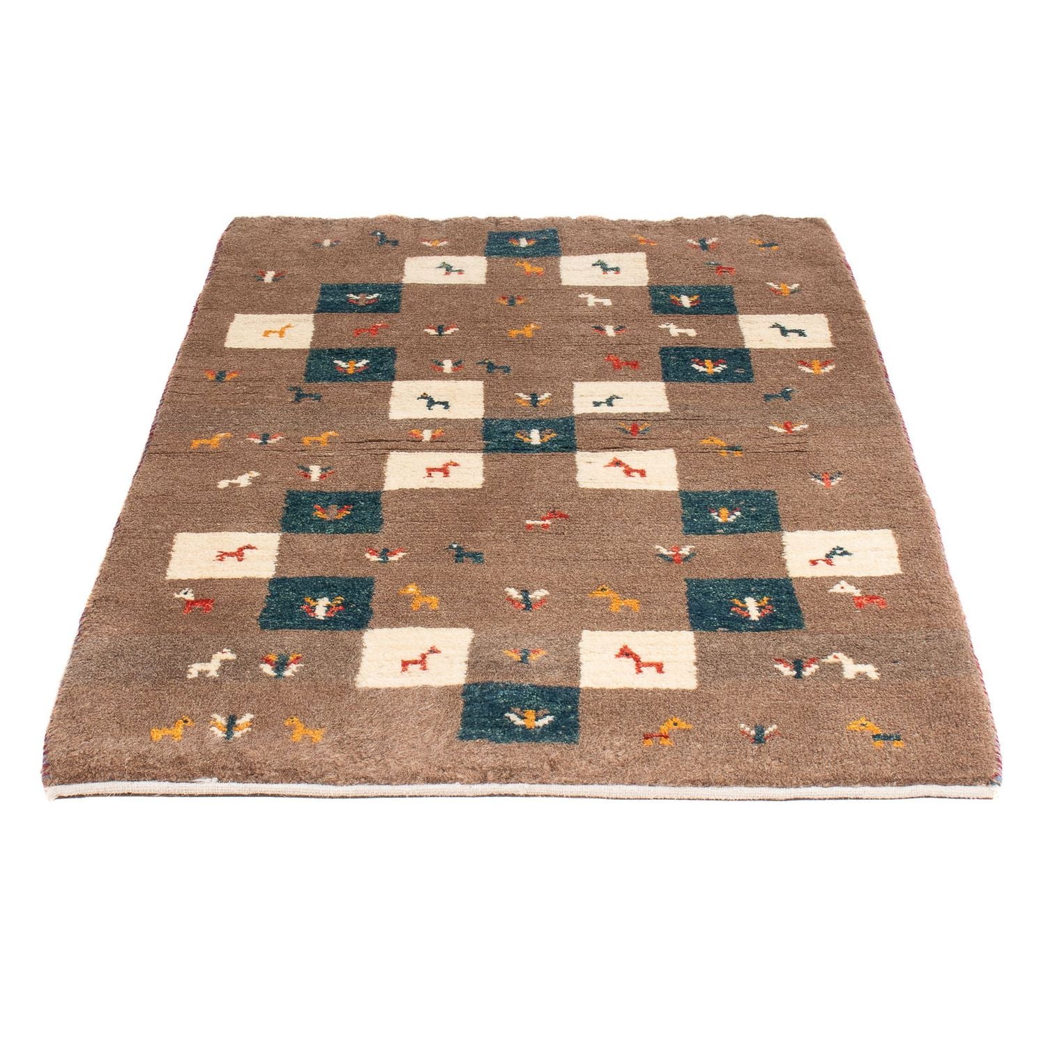 Gabbeh-tæppe - Persisk - 139 x 82 cm - brun