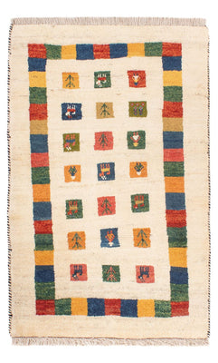 Gabbeh-tæppe - Persisk - 122 x 76 cm - flerfarvet