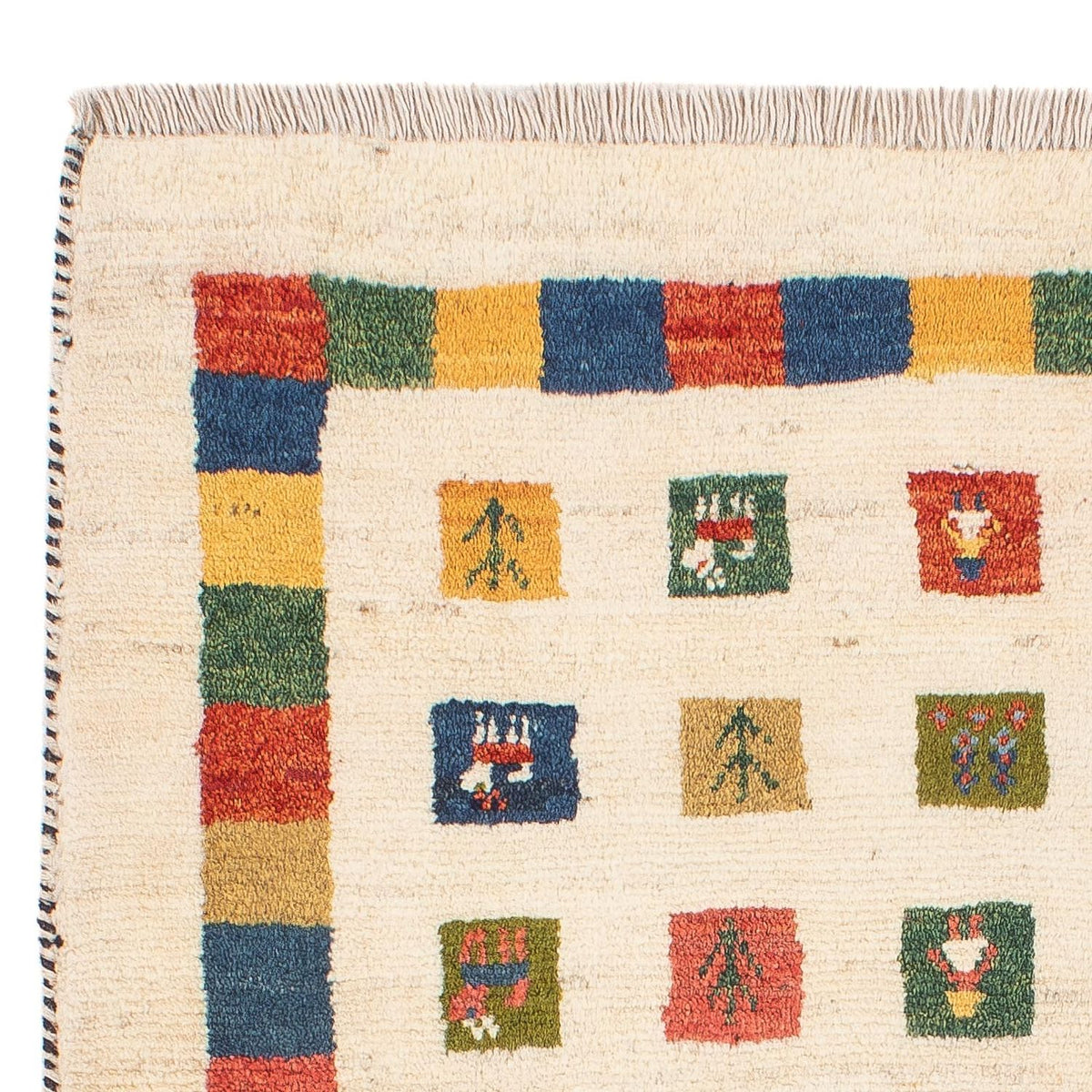 Persisk Gabbeh Tæppe 76x122cm - Perserteppich Wollteppich