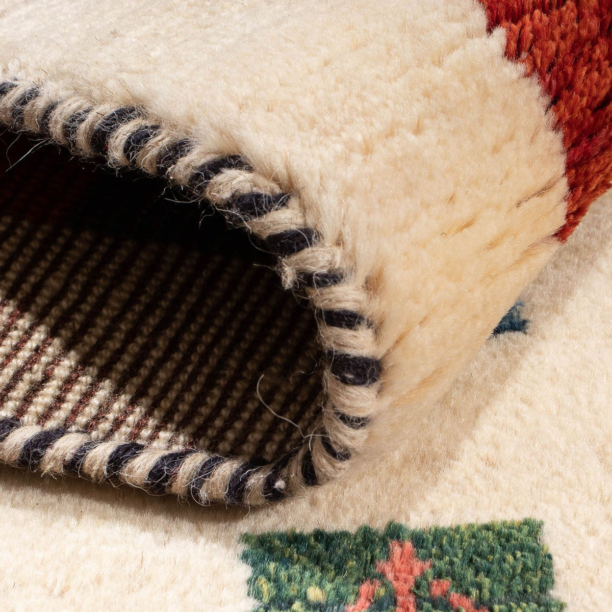 Gabbeh-tæppe - Persisk - 122 x 76 cm - flerfarvet