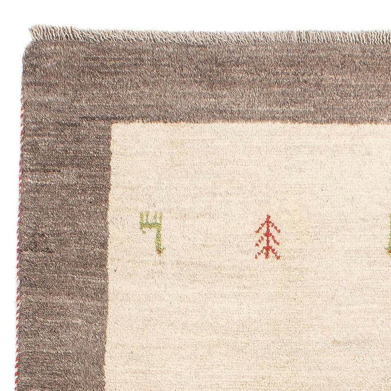 Gabbeh-tæppe - Persisk - 125 x 77 cm - natur