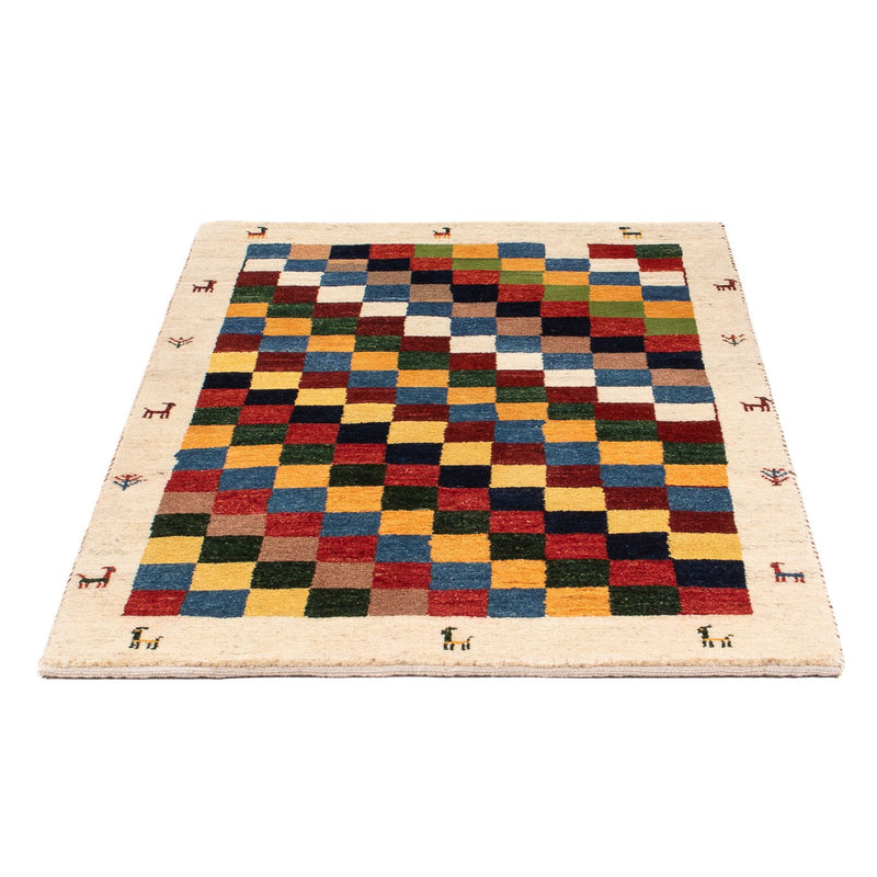 Gabbeh-tæppe - Persisk - 125 x 86 cm - flerfarvet