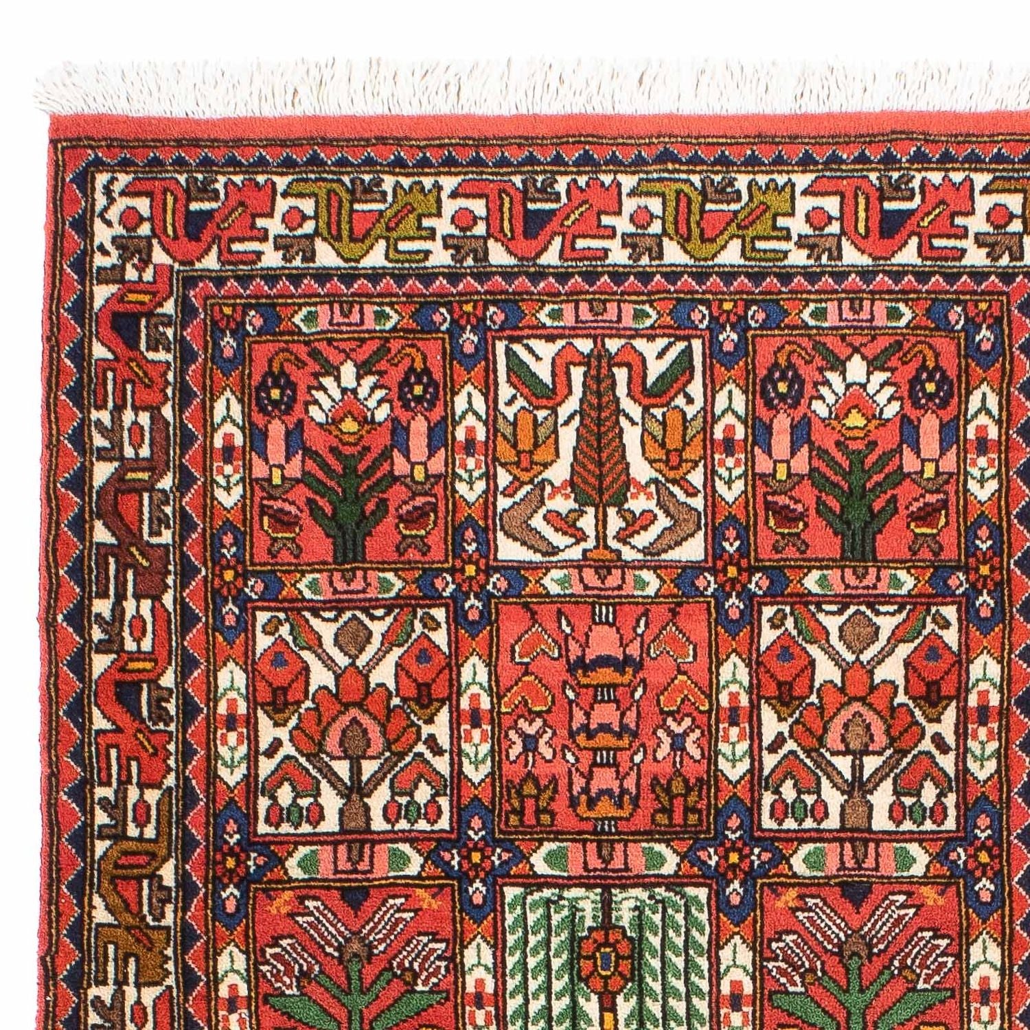 Persisk tæppe - Nomadisk - 104 x 64 cm - flerfarvet