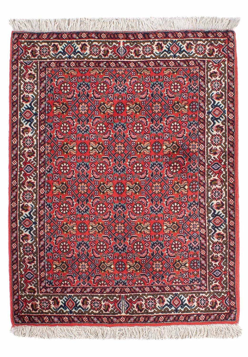 Persisk tæppe - Bijar - Royal - 94 x 74 cm - rød