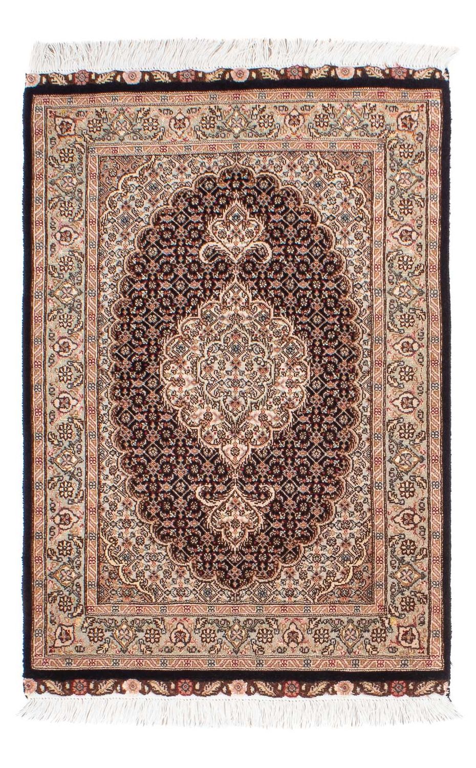 Persisk tæppe - Tabriz - Royal - 95 x 60 cm - mørkeblå