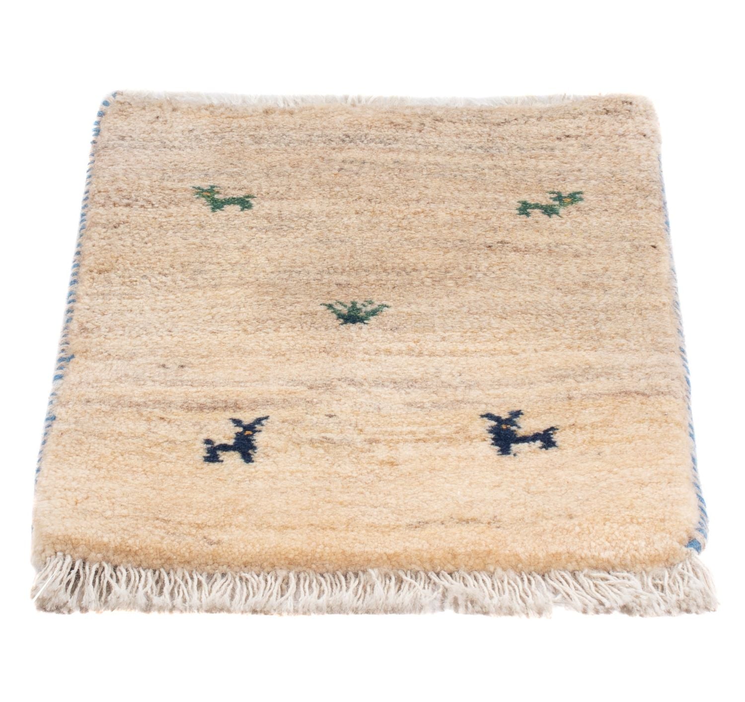Gabbeh-tæppe - Persisk - 60 x 40 cm - beige
