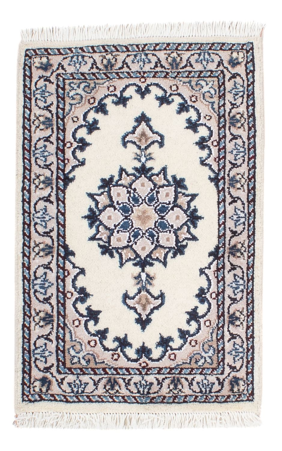 Persisk tæppe - Nain - 60 x 40 cm - beige