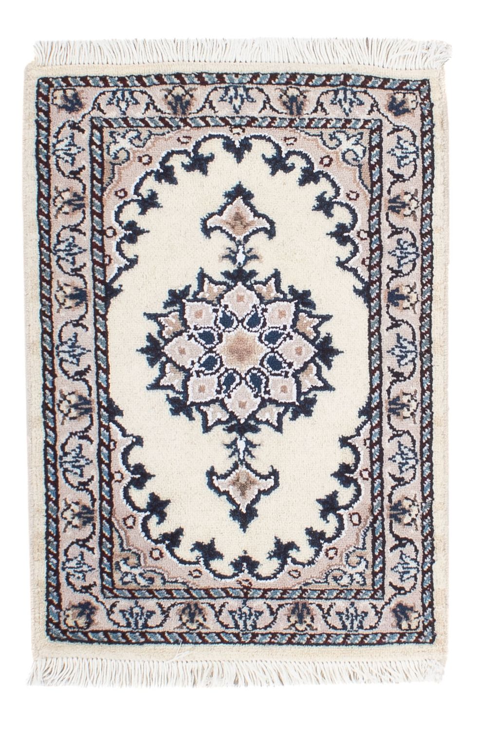 Persisk tæppe - Nain - 60 x 40 cm - beige