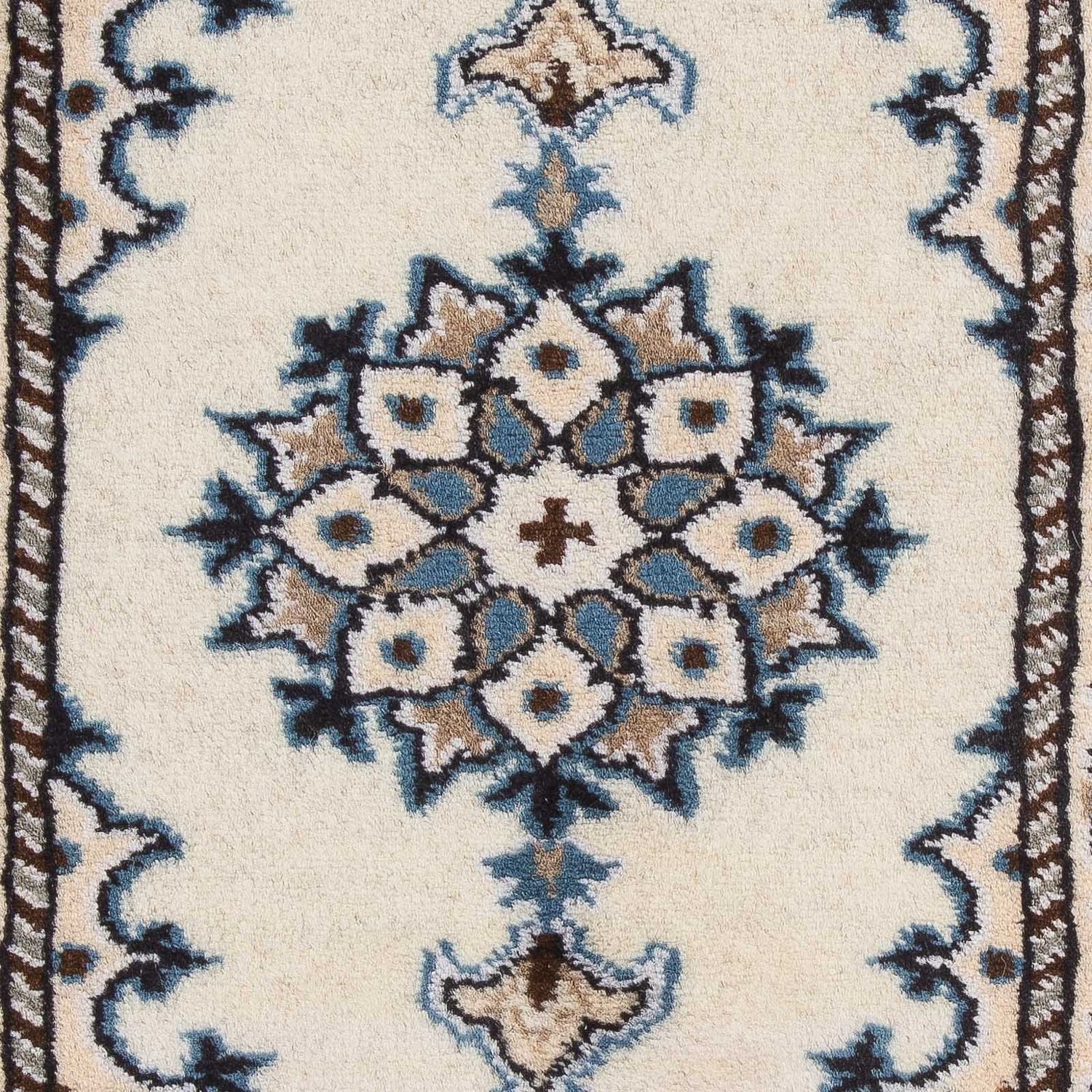 Persisk tæppe - Nain - 60 x 40 cm - creme