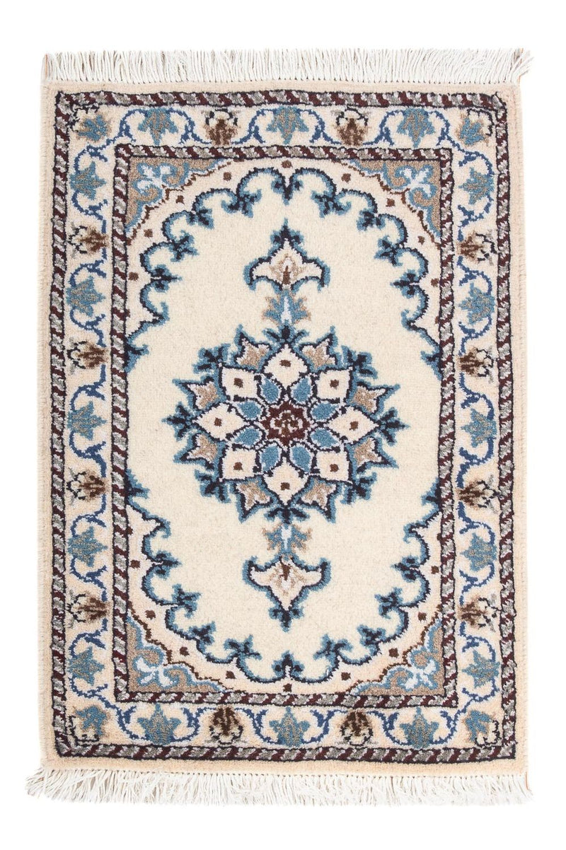 Persisk tæppe - Nain - 60 x 40 cm - creme