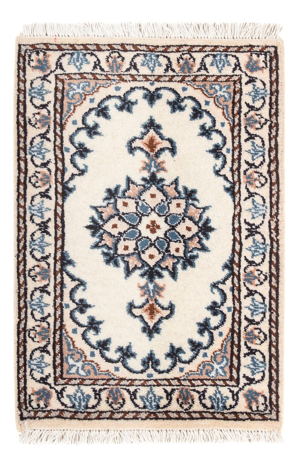 Persisk tæppe - Nain - 60 x 40 cm - beige