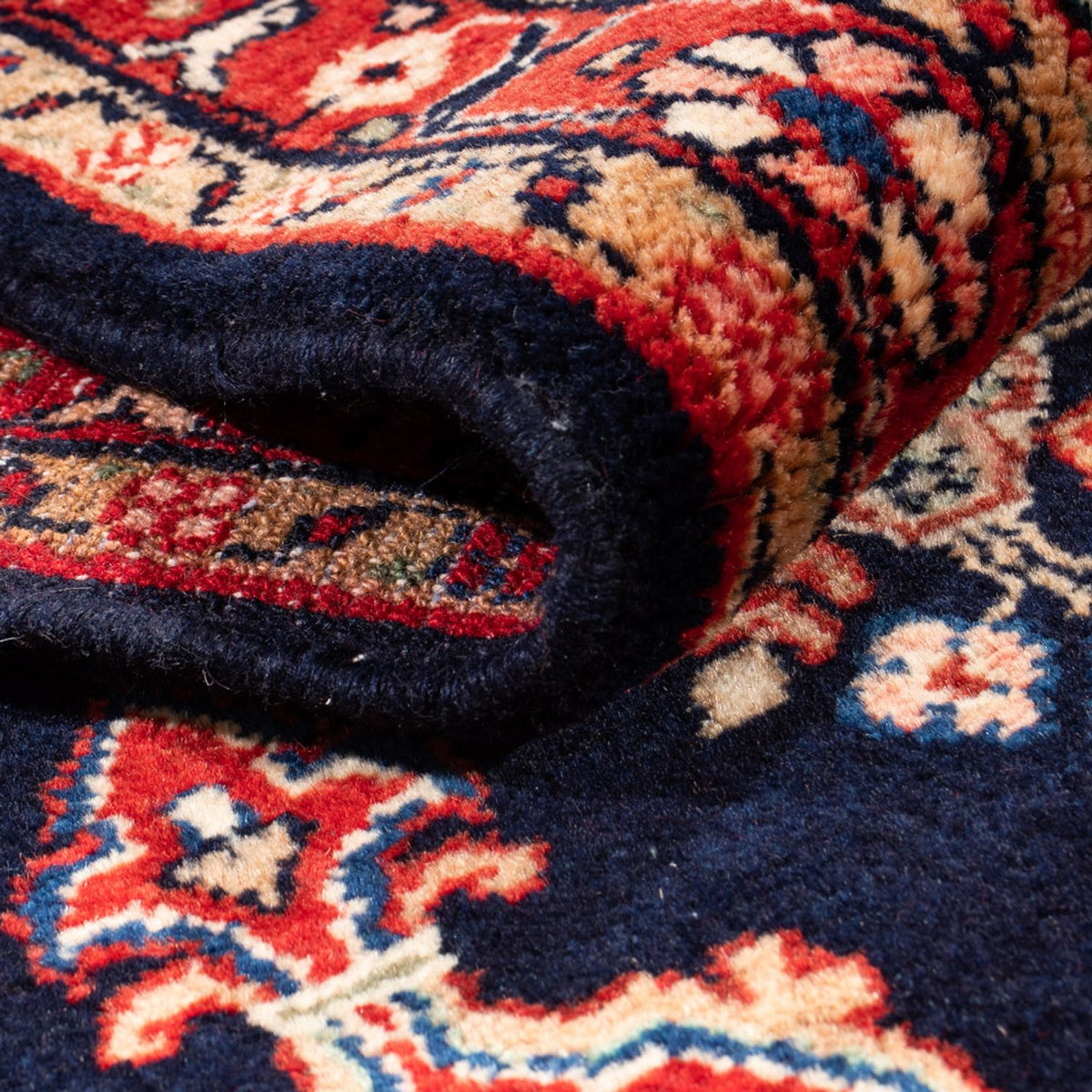 Løber Persisk tæppe - Classic - 382 x 80 cm - mørkeblå