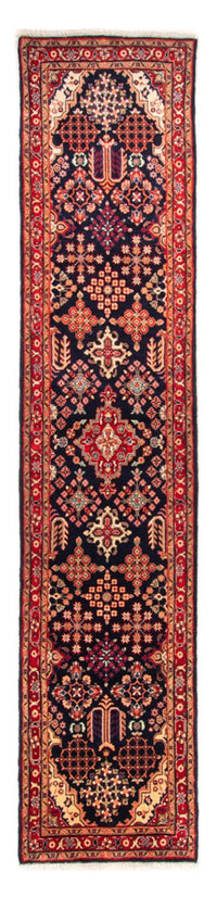 Løber Persisk tæppe - Classic - 377 x 85 cm - mørkeblå