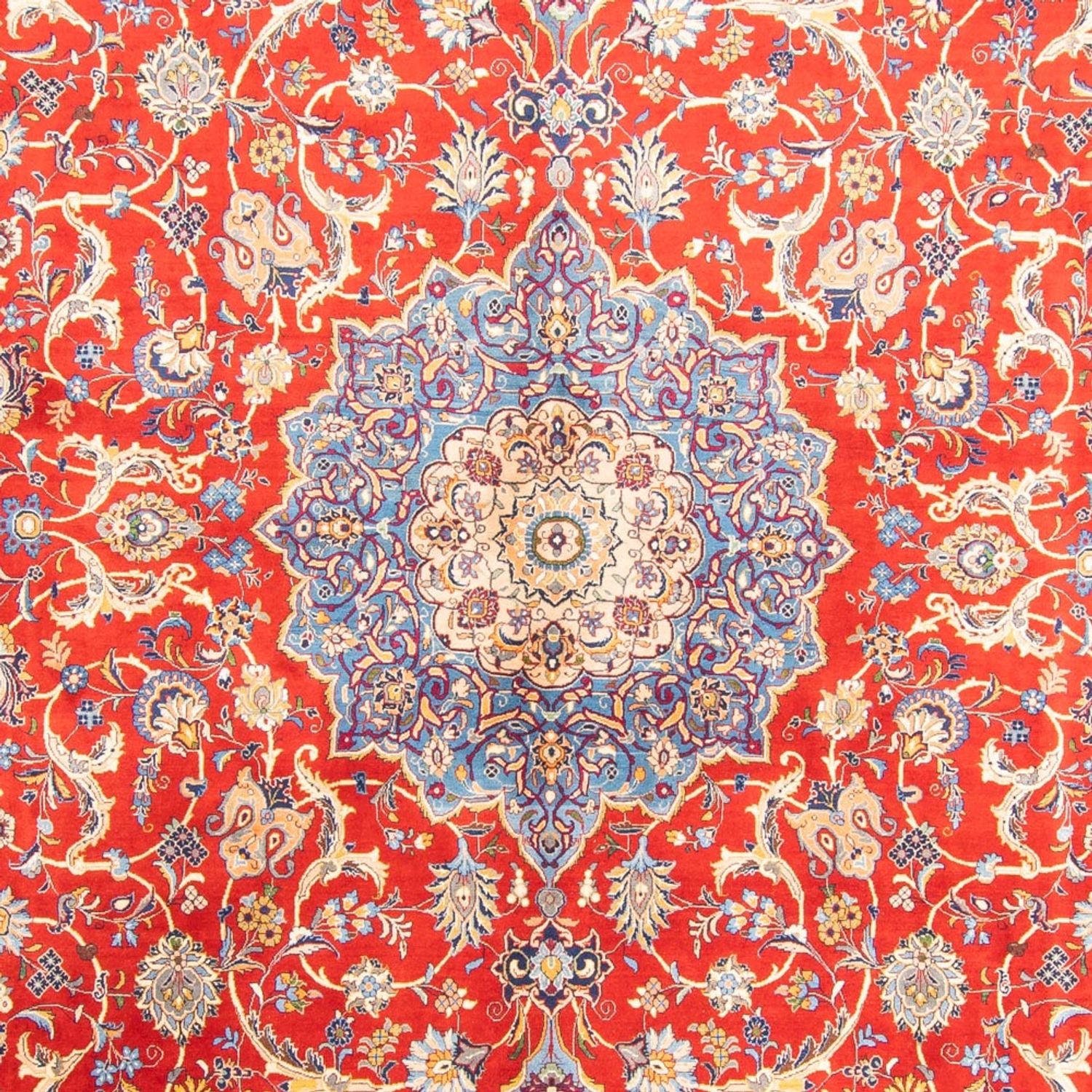 Persisk tæppe - Isfahan - Premium - 461 x 338 cm - rød