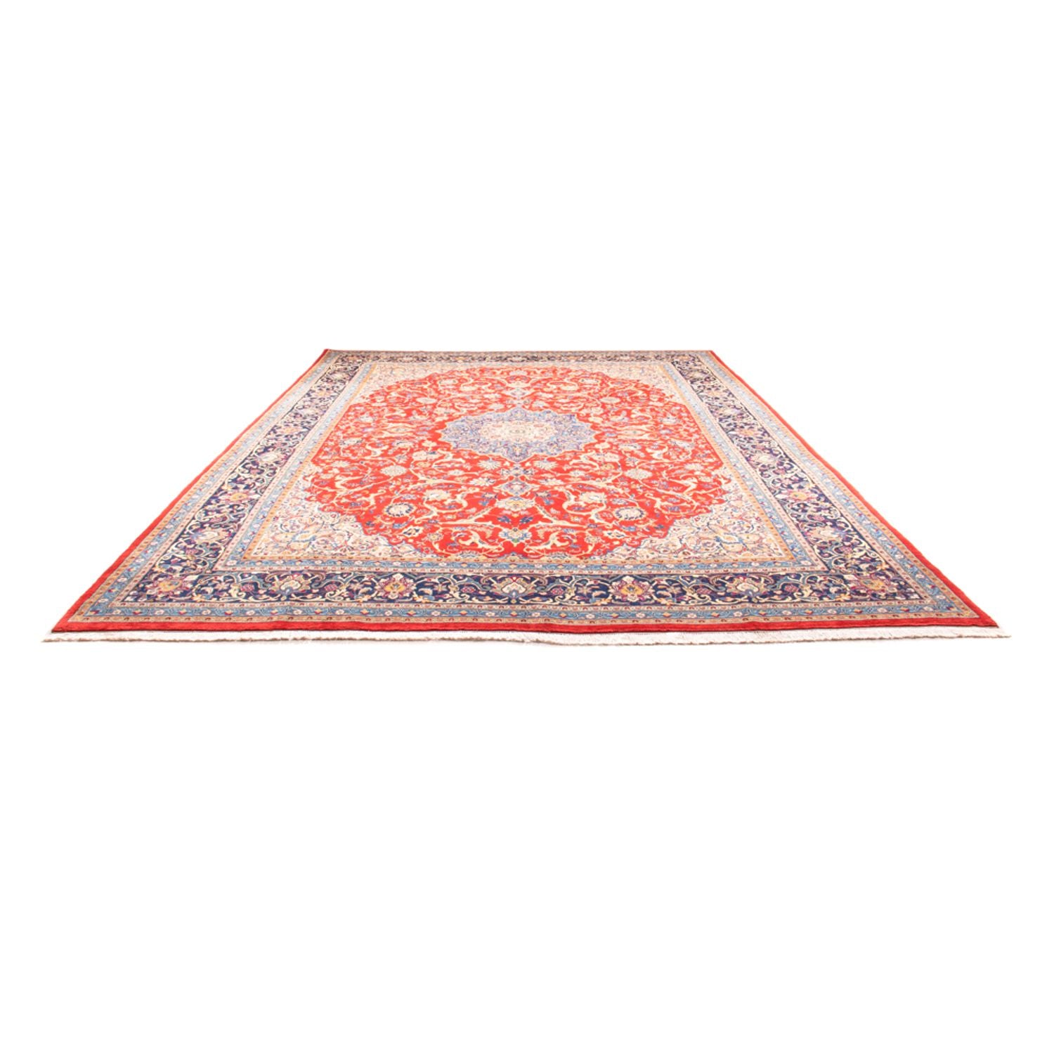 Persisk tæppe - Isfahan - Premium - 461 x 338 cm - rød