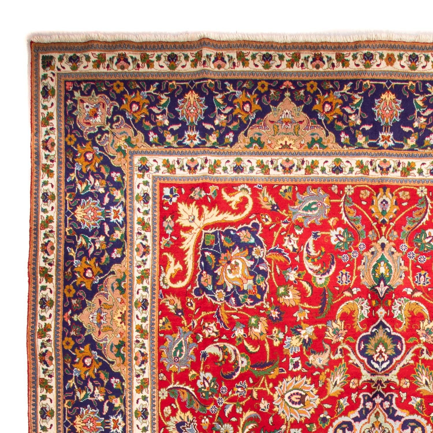 Persisk tæppe - Tabriz - 390 x 289 cm - rød