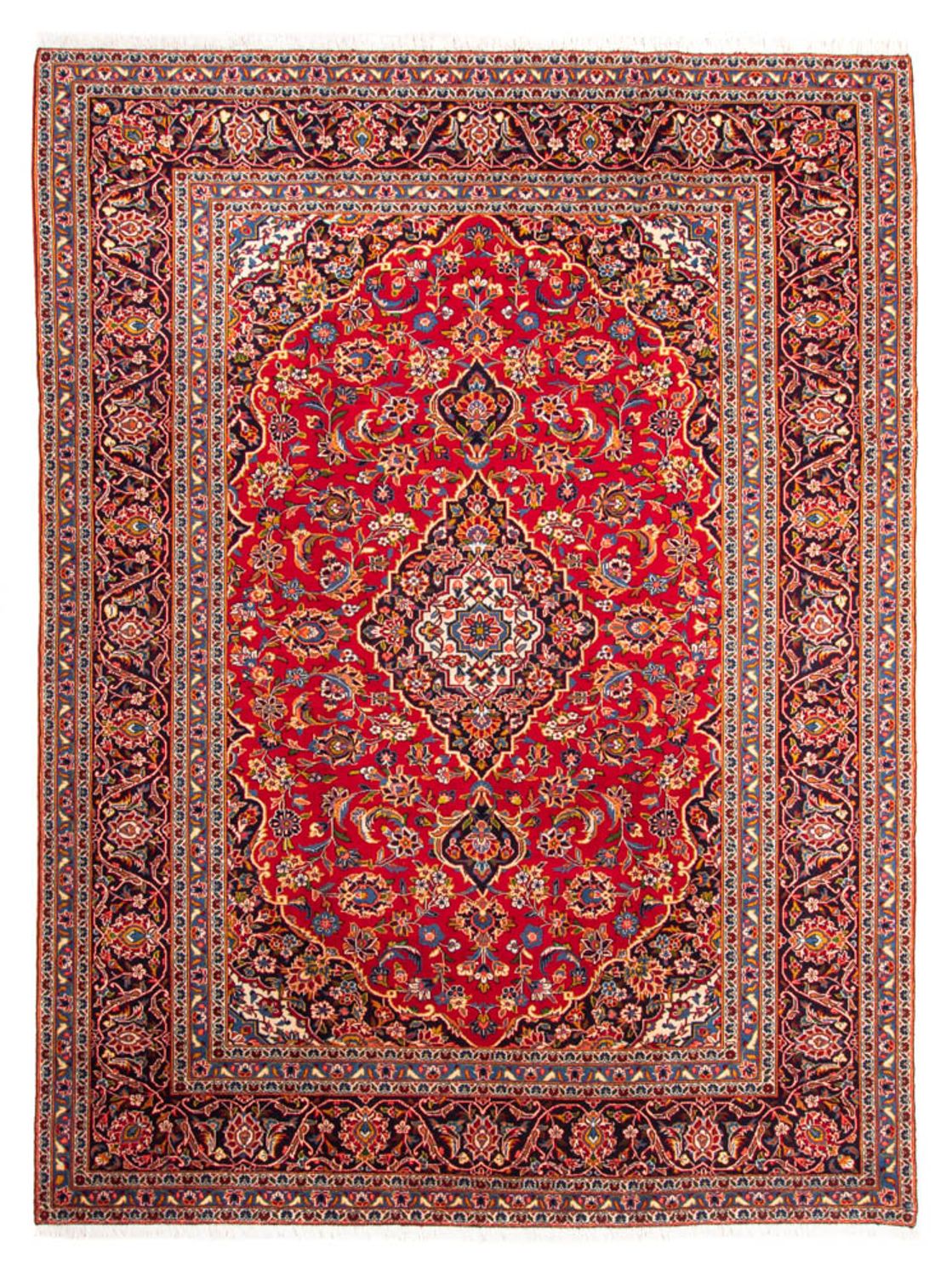 Persisk tæppe - Keshan - 319 x 243 cm - rød
