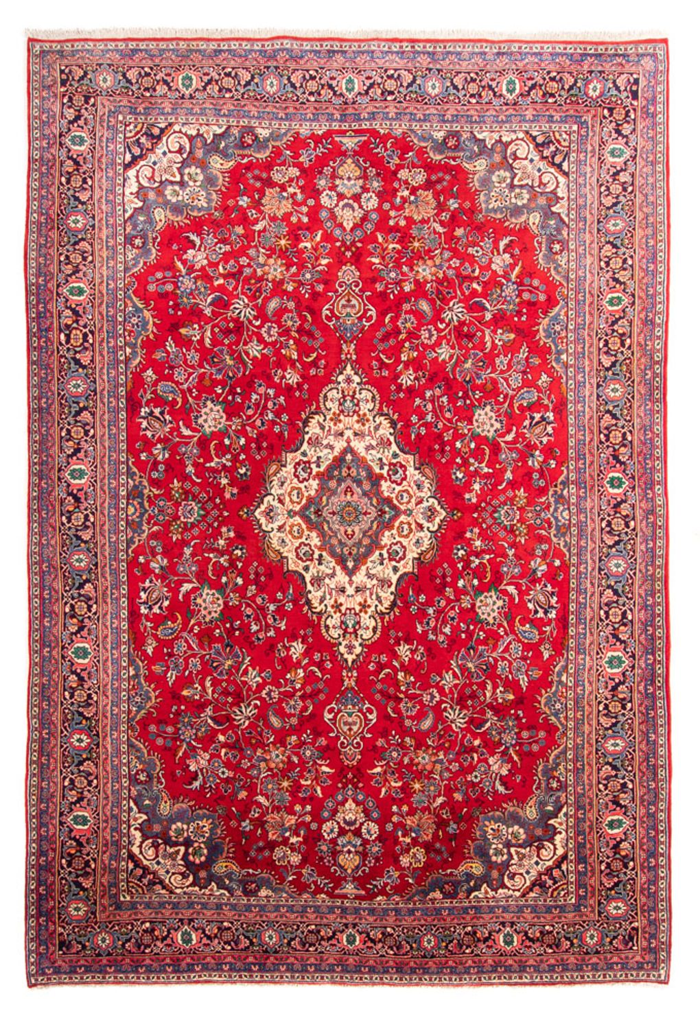 Persisk tæppe - Keshan - 311 x 215 cm - rød
