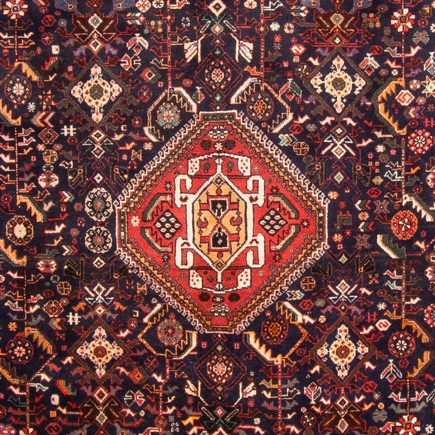 Persisk tæppe - Nomadisk - 285 x 185 cm - mørkeblå