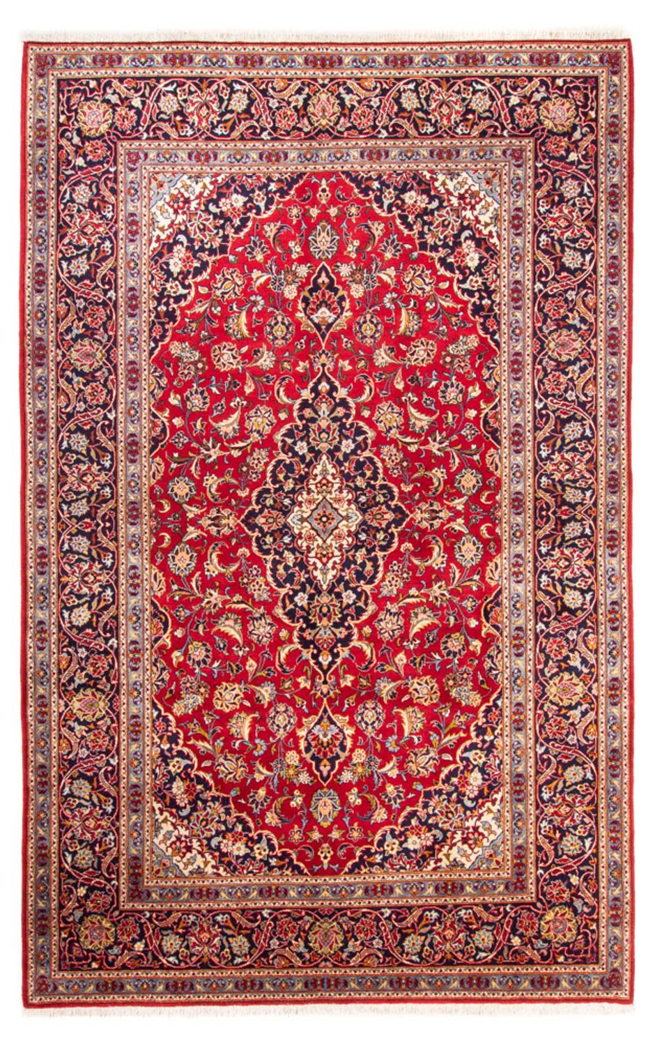 Persisk tæppe - Keshan - 320 x 214 cm - rød