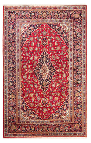 Persisk tæppe - Keshan - 320 x 214 cm - rød