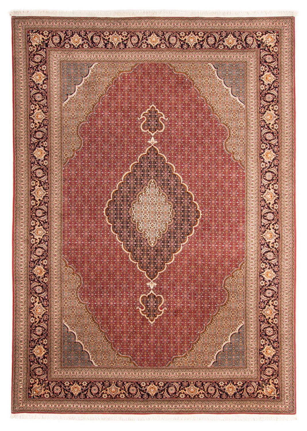Persisk tæppe - Tabriz - Royal - 300 x 200 cm - rød