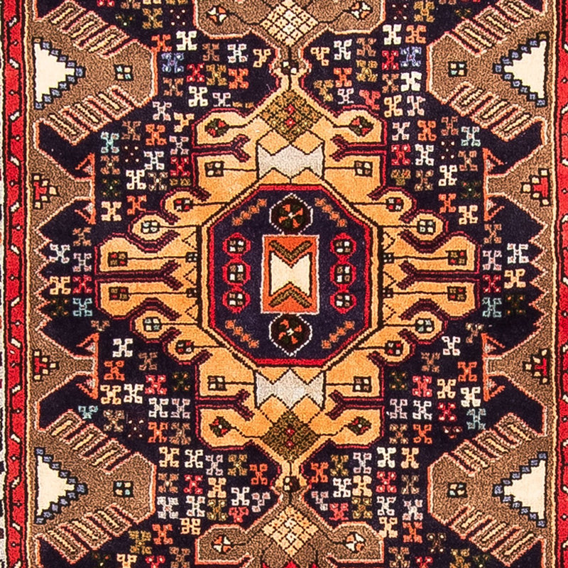 Løber Persisk tæppe - Nomadisk - 385 x 85 cm - mørkeblå